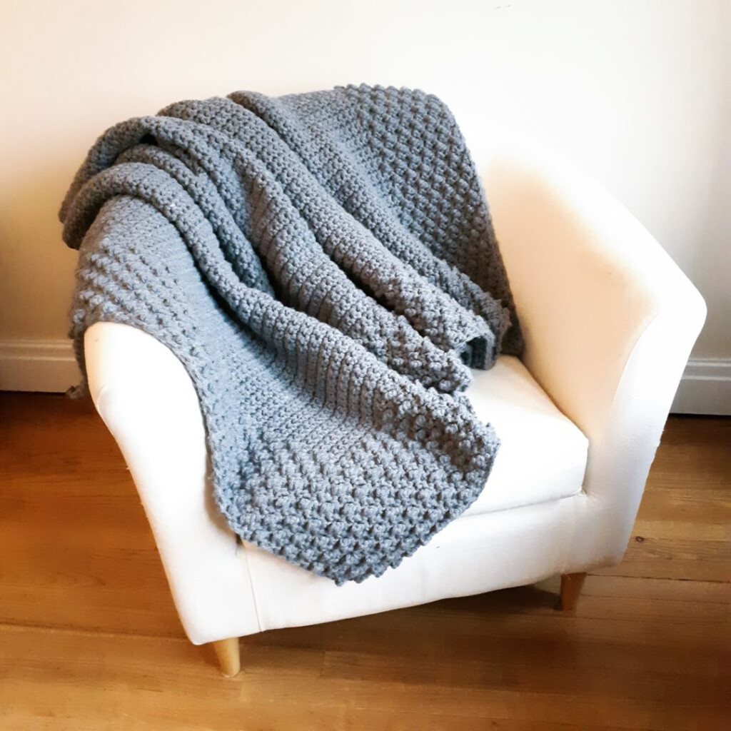  FAITH CHUNKY CROCHET BLANKET Free Pattern Lulostitchco - Crochet Chunky Blanket Pattern