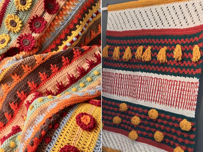 Fall Crochet Blanket Ideas And Free Patterns - Crochet Blanket Patterns For Fall