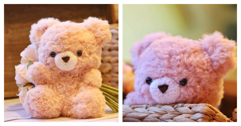 Faux Fur Bear Amigurumi Free Crochet Pattern - Faux Fur Crochet Blanket Pattern