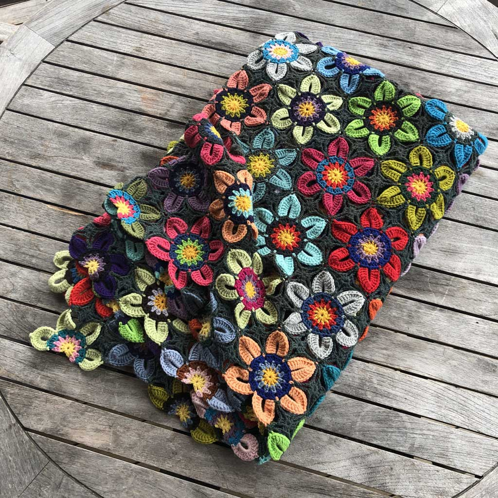 Flower Crochet Blanket Pattern - Flower Crochet Blanket Pattern