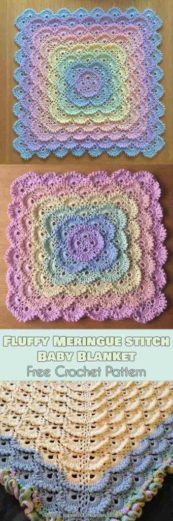 Fluffy Meringue Stitch Blanket Free Pattern Your Crochet - Fluffy Meringue Crochet Blanket Pattern