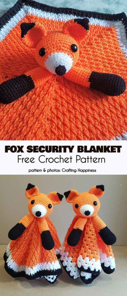 Fox Security Blanket Free Crochet Pattern Crochet Fox Pattern Free  - Crochet Fox Blanket Pattern Free