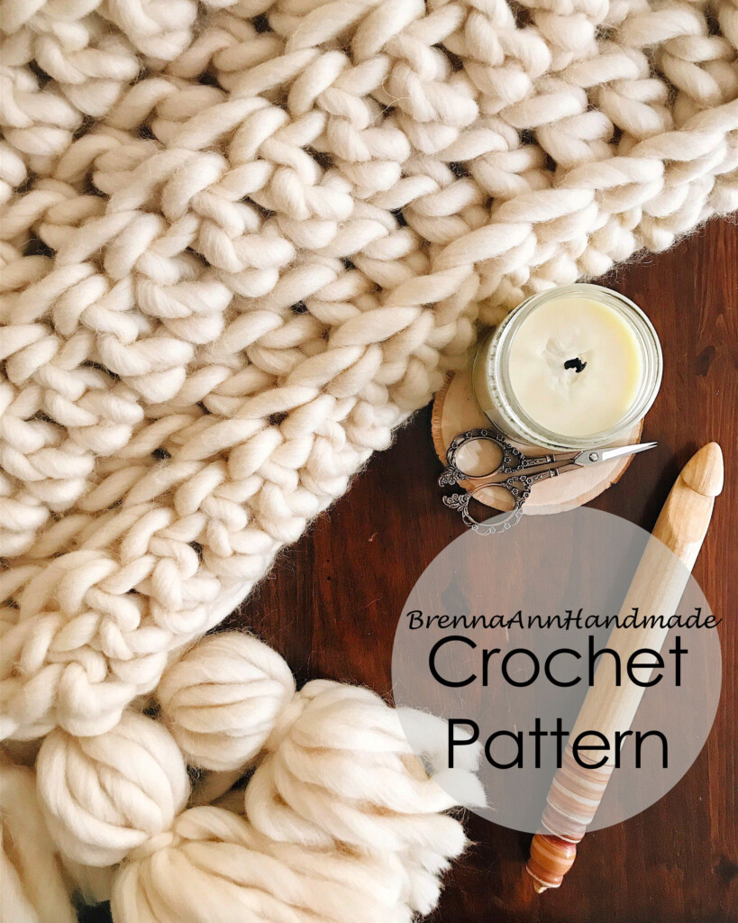 Free Chunky Crochet Blanket Patterns - Chunky Crochet Throw Blanket Pattern