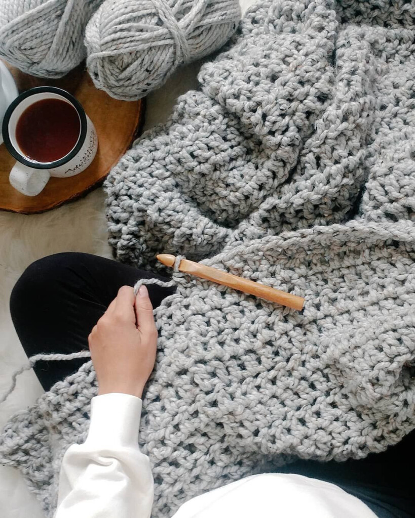 Free Chunky Yarn Crochet Patterns Web Make This Chunky Crochet Blanket  - Crochet Blanket Patterns Free Chunky Yarn