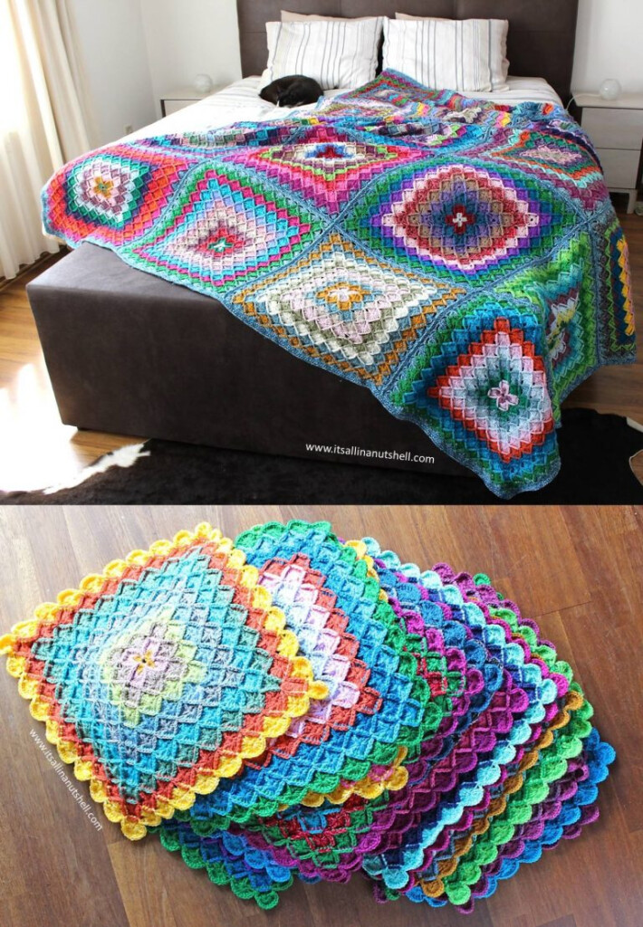 Free Crochet Pattern For A Bavarian Buster Blanket Crochet Kingdom - Bavarian Blanket Crochet Pattern