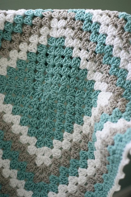 Free Crochet Pattern Granny Square Baby Blanket Simple Crochet Ideas - Once Upon A Time Crochet Blanket Pattern