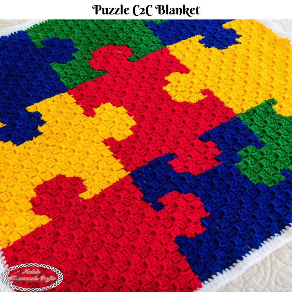 Free Crochet Puzzle C2C Blanket Pattern Nicki s Homemade Crafts - Crochet Pattern For C2c Blanket