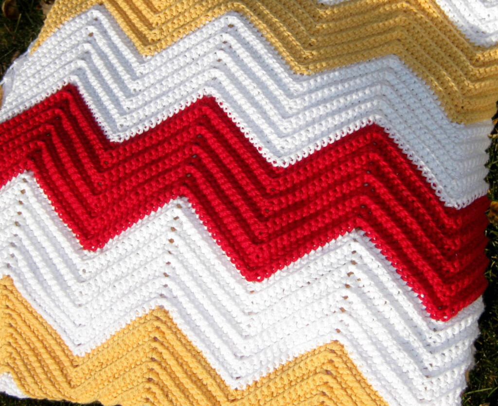 Free Crochet Ripple Afghan Pattern All Things Bright And Beautiful  - Rainbow Ripple Crochet Blanket Free Pattern