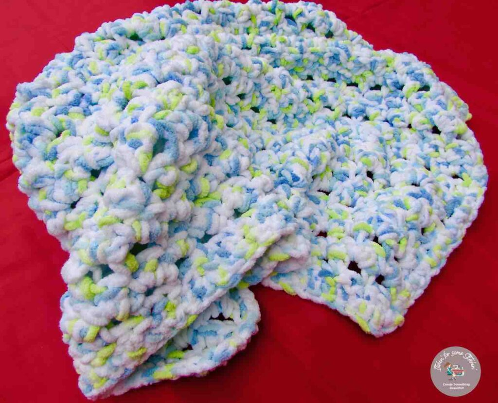Free Crochet Seed Stitch Baby Blanket Pattern Thick N Soft Creations  - Crochet Seed Stitch Blanket Pattern