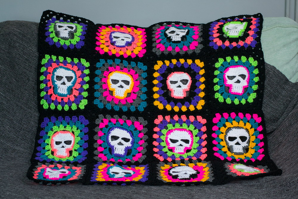 Free Crochet Skull Blanket Pattern Weave Crochet - Free Crochet Skull Blanket Pattern