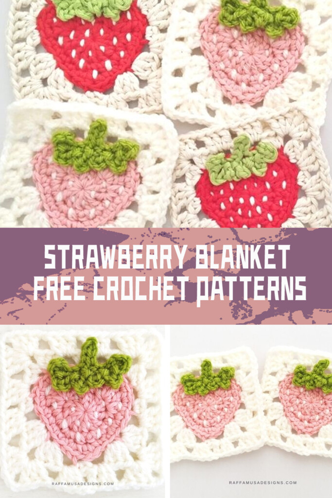 FREE Crochet Strawberry Blanket Patterns IGOODideas - Strawberry Crochet Blanket Pattern