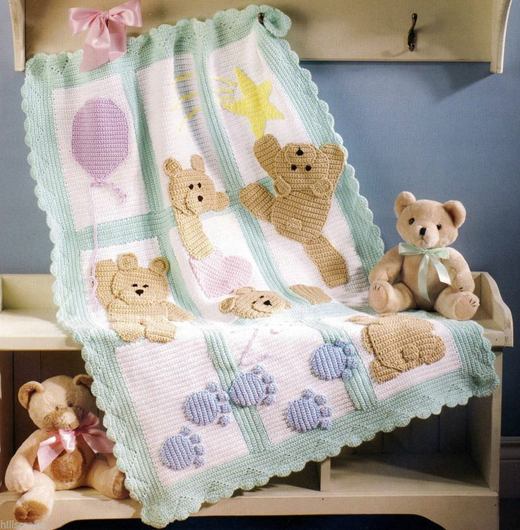 Free Crochet Teddy Bear Blanket Pattern Weave Crochet - Free Crochet Teddy Bear Blanket Pattern