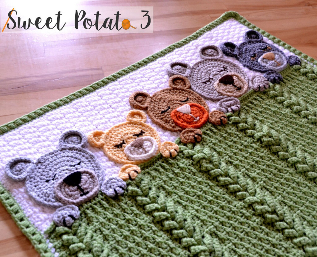 Free Crochet Teddy Bear Blanket Pattern Weave Crochet - Free Crochet Teddy Bear Blanket Pattern