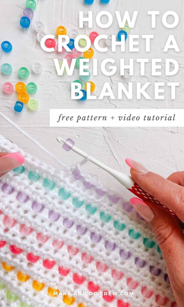 Free Crochet Weighted Blanket Pattern Made With Pony Beads In 2024  - Free Crochet Pattern For Weighted Blanket