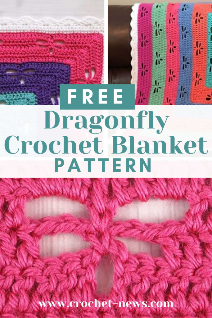 FREE Dragonfly Crochet Blanket Pattern Crochet News - Free Crochet Pattern Throw Blanket