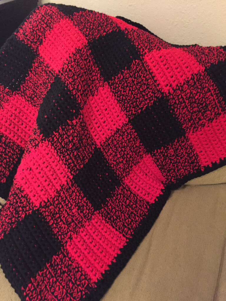 Free Pattern Crochet Red Buffalo Check Baby Blanket Artofit - Buffalo Check Crochet Blanket Free Pattern