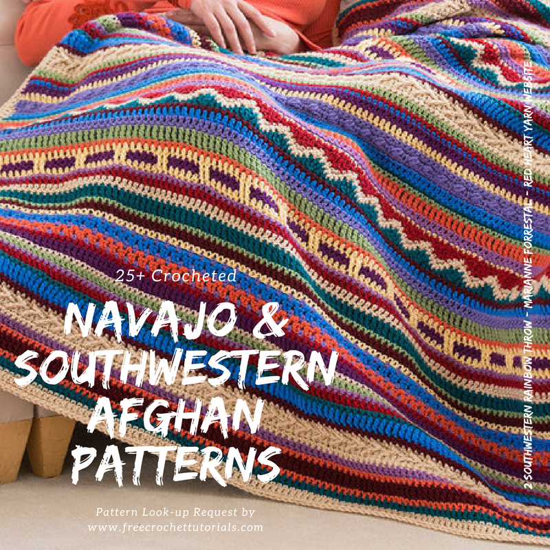 Free Printable Crochet Navajo Afghan Pattern Image To U - Afghan Blanket Crochet Pattern
