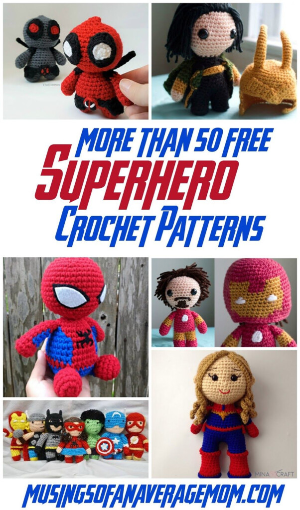 Free Superhero Crochet Patterns Minion Crochet Patterns Pokemon  - Free Superhero Crochet Blanket Patterns