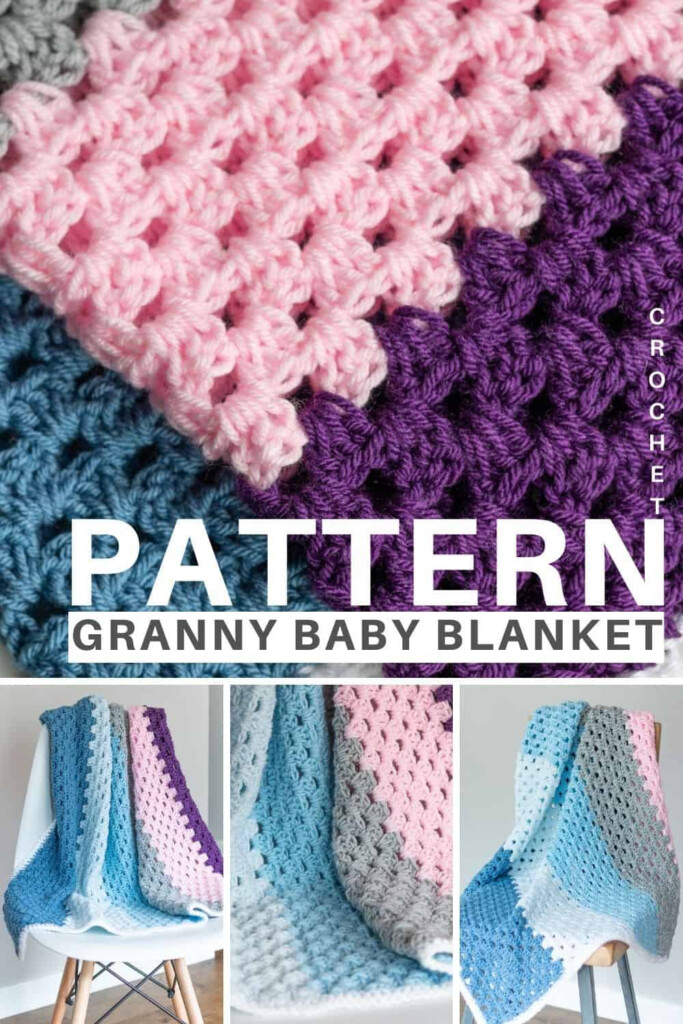 Granny Stitch Baby Blanket Pattern Easy Crochet Patterns - Granny Stitch Crochet Blanket Pattern