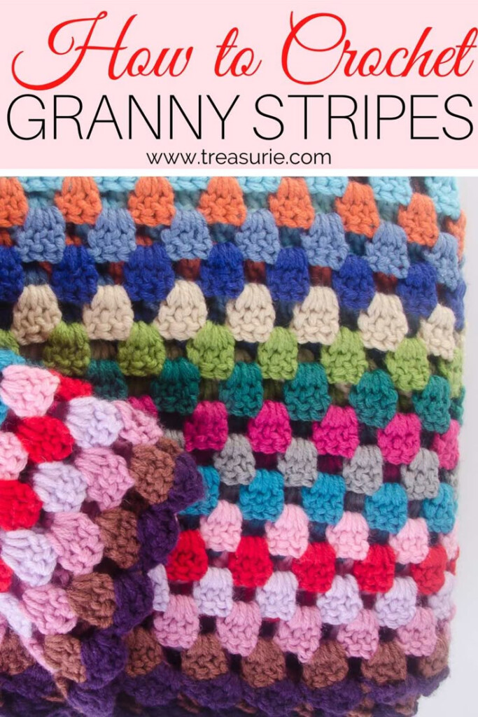 Granny Stripe Crochet Blanket Pattern Granny Stripe Crochet  - Mixed Stripe Crochet Blanket Pattern
