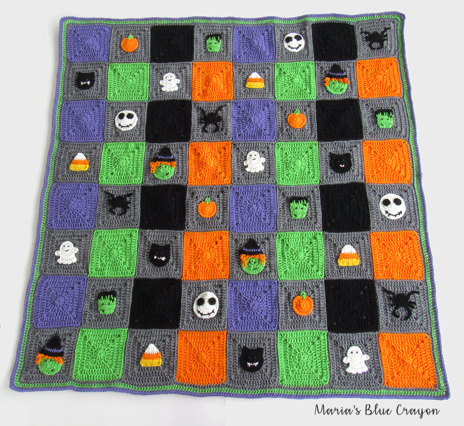 Halloween Blanket Crochet Pattern In 2021 Global Hobby Guru - Halloween Crochet Blanket Pattern