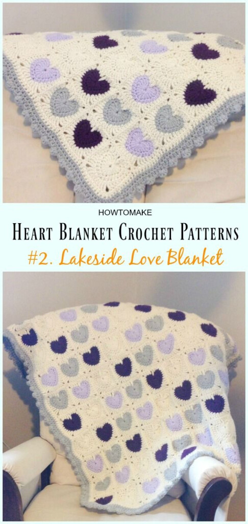 Heart Blanket Crochet Patterns Free And Paid Heart Blanket Crochet  - Hearts Crochet Blanket Pattern