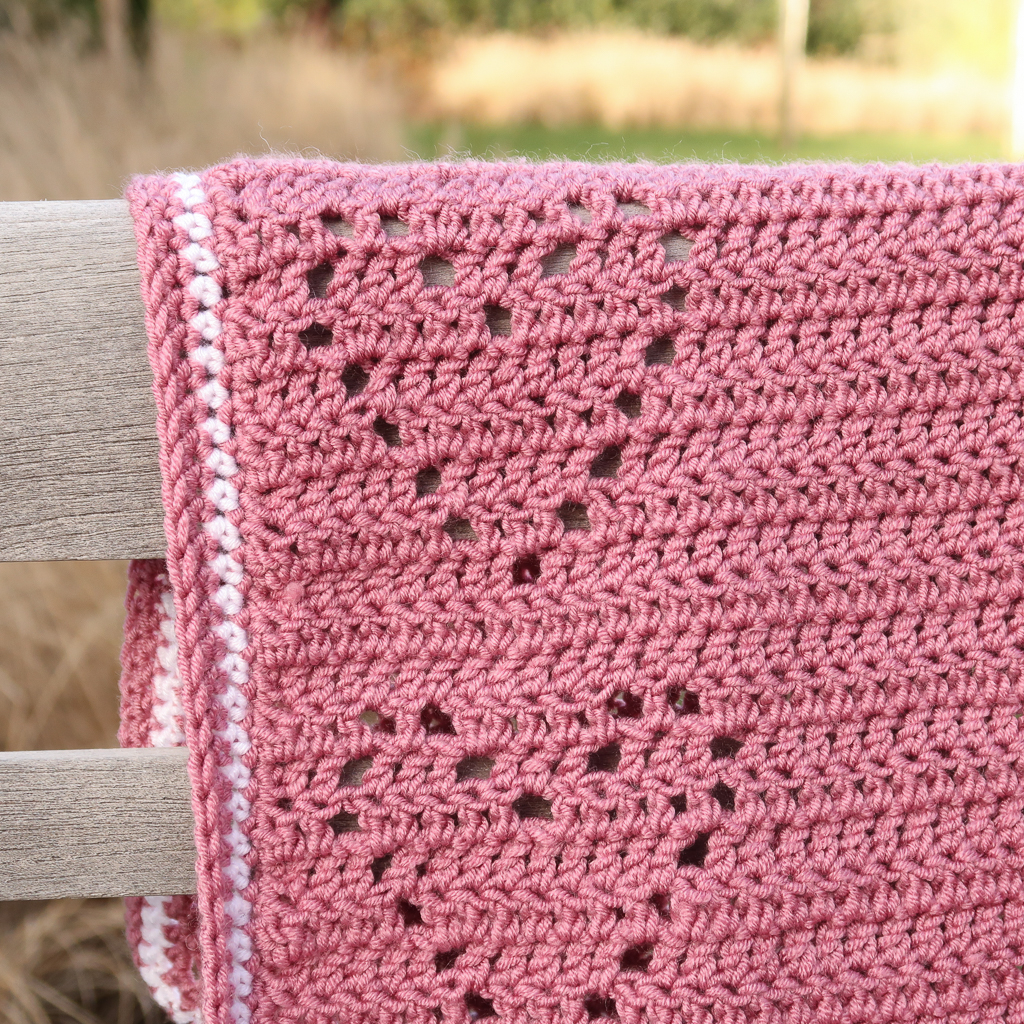 Heart Crochet Blanket Pattern Baby Blanket Crochet Pattern - Filet Heart Crochet Blanket Pattern