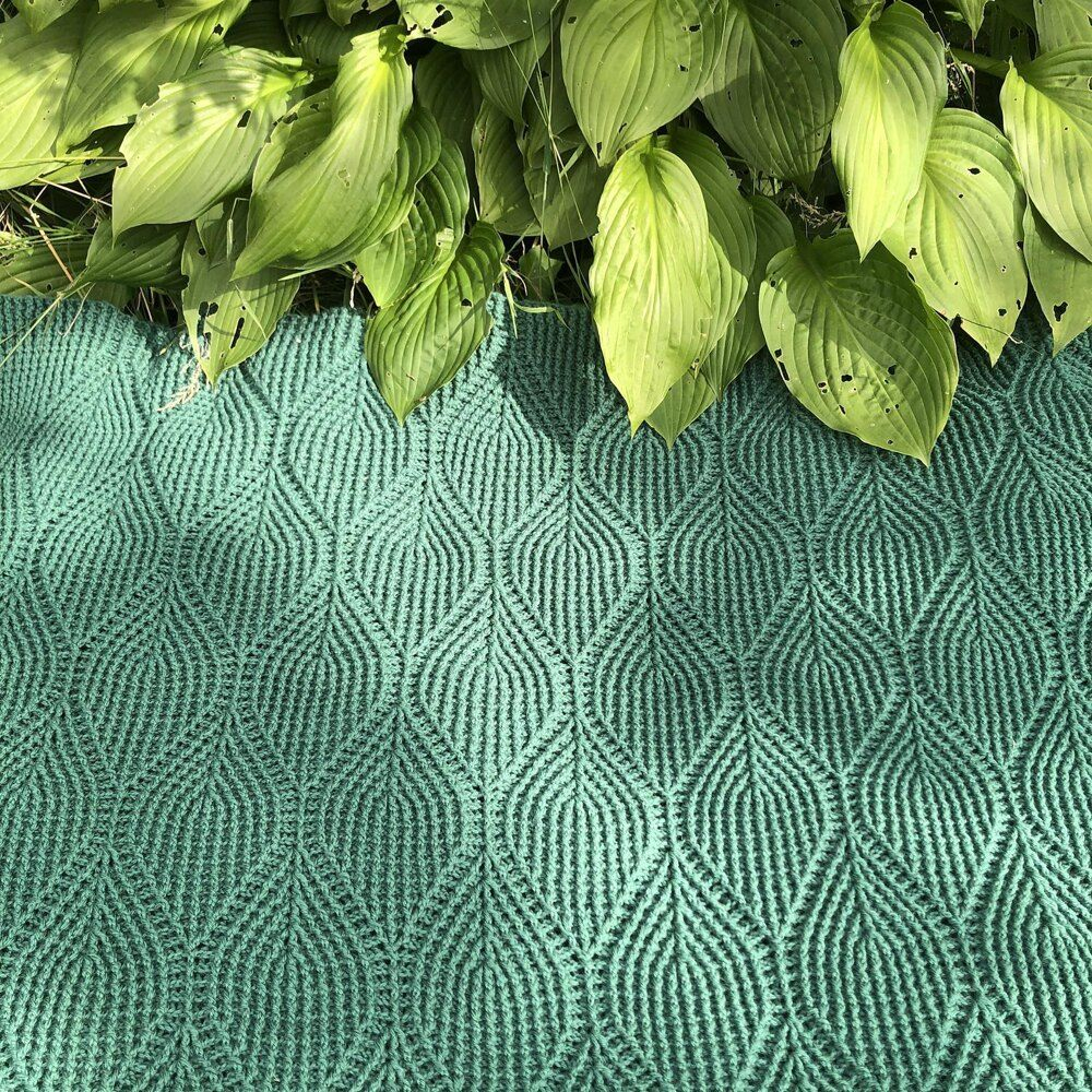 Hosta Blanket Crochet Pattern By Sidsel Sangild Crochet Patterns Free  - Hosta Blanket Crochet Pattern