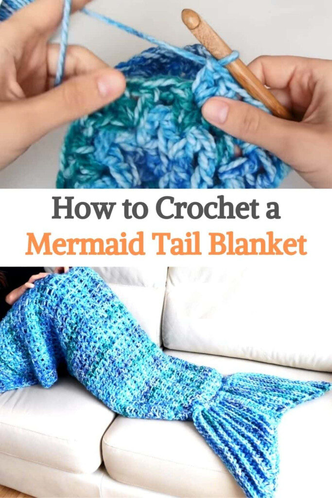 How To Crochet A Mermaid Tail Blanket - Mermaid Tail Blanket Crochet Pattern