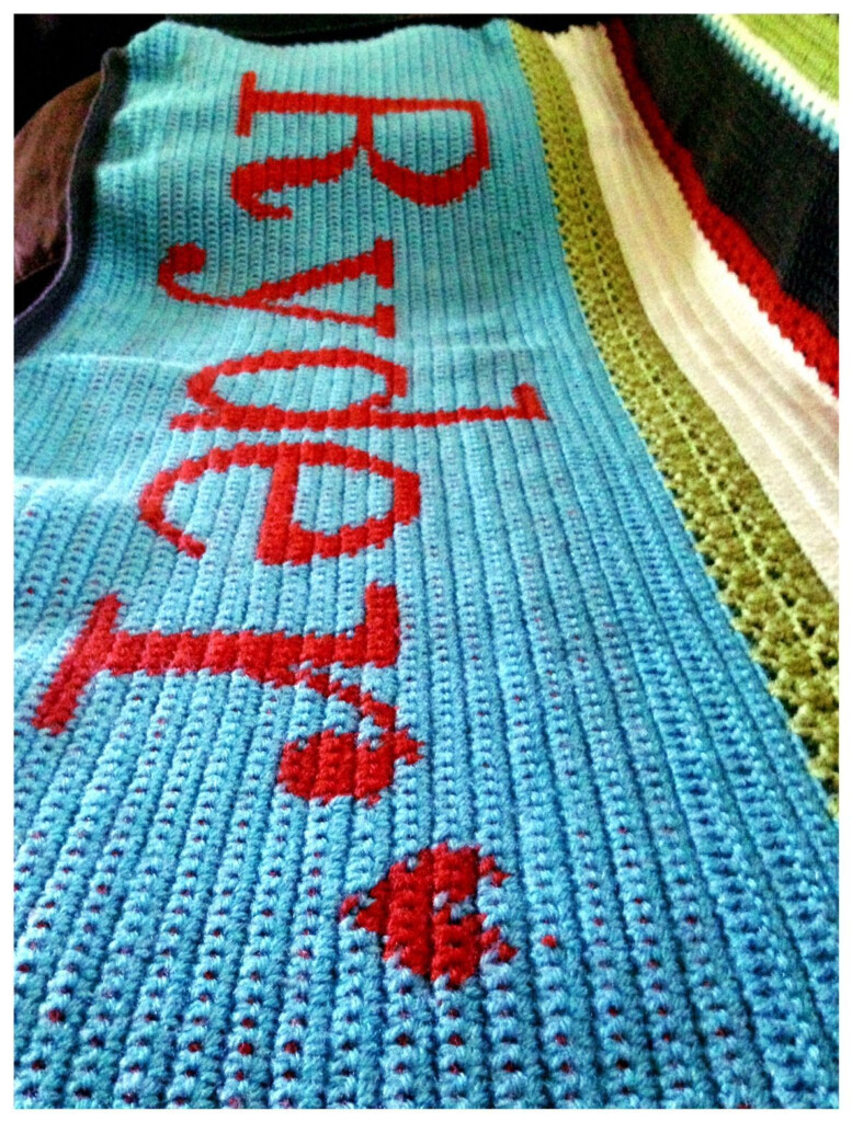 How To Crochet Names On Blankets SWOHTO - Crochet Name Blanket Pattern Free