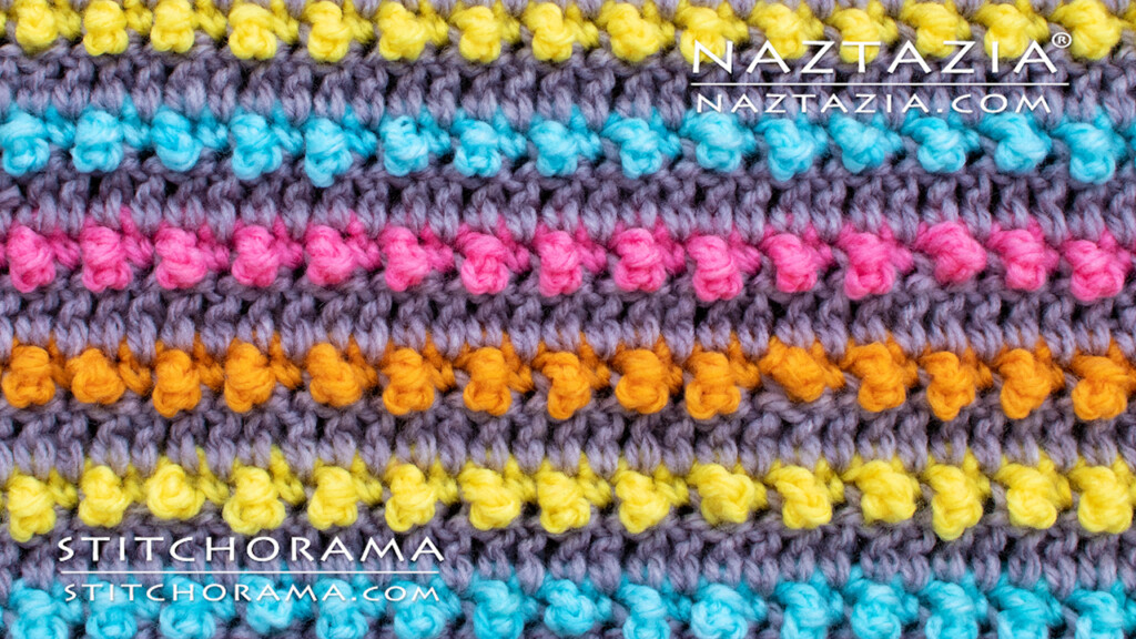 How To Crochet The Bead Stitch Naztazia - Crochet Bead Stitch Blanket Pattern