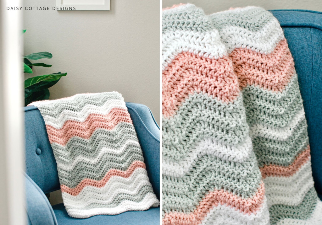 How To Make A Ripple Blanket With Video Tutorial  - Crochet Ripple Blanket Pattern Free