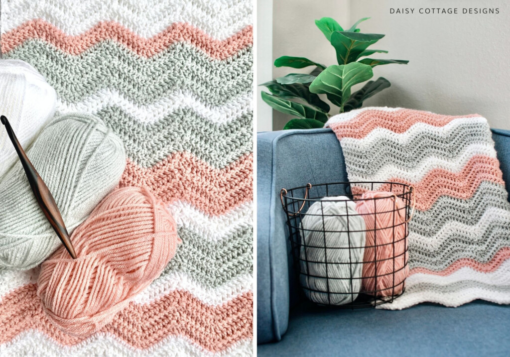 How To Make A Ripple Blanket With Video Tutorial  - Crochet Ripple Blanket Pattern Free