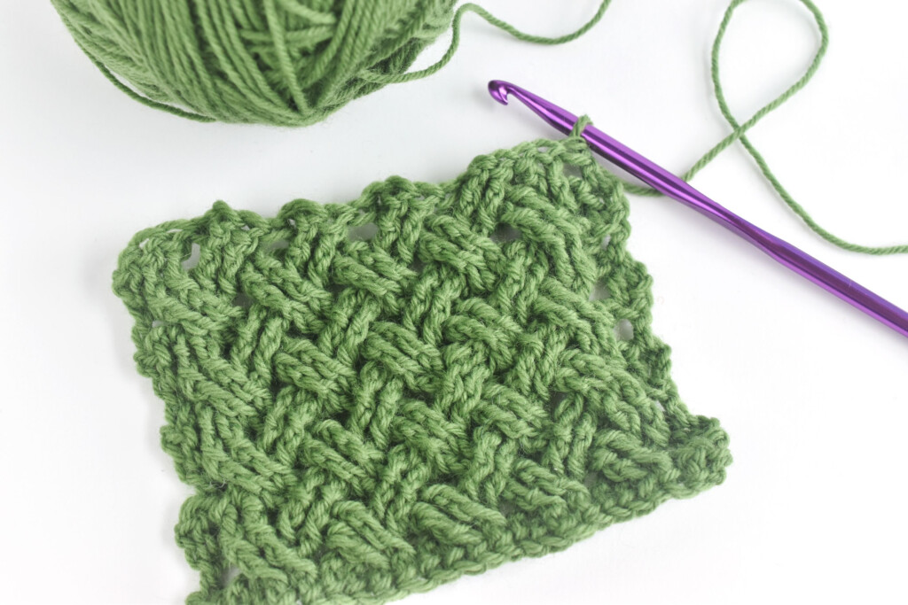 How To Work Celtic Weave Stitch - Celtic Weave Crochet Blanket Pattern