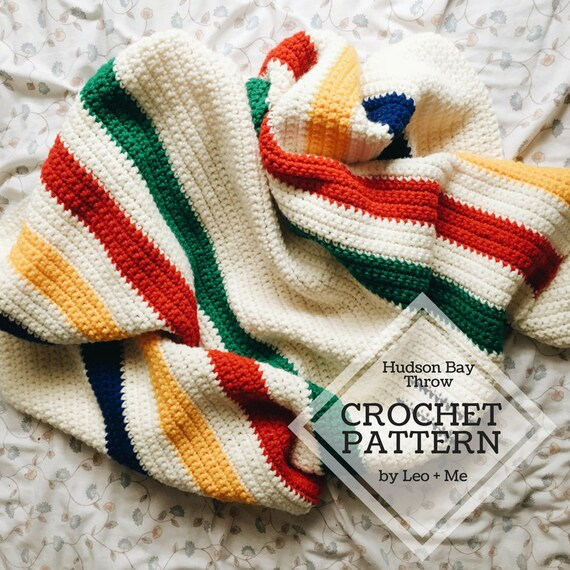 Hudson Bay Blanket Pattern Crochet Baby Blanket Pattern Etsy - Hudson Bay Crochet Blanket Pattern