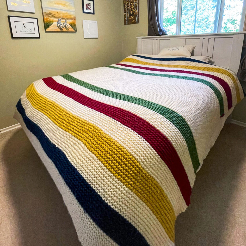 Hudson S Bay Blanket Knitting Pattern Artofit - Hudson Bay Crochet Blanket Pattern