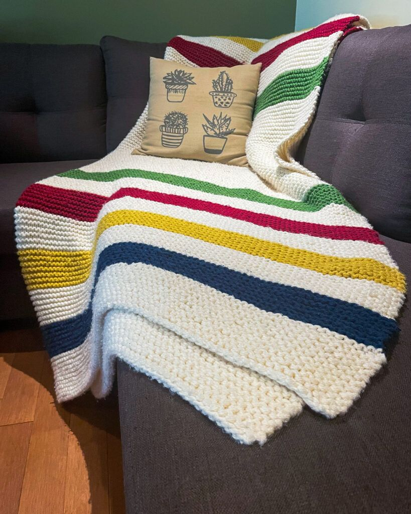 Hudson S Bay Blanket Knitting Pattern Artofit - Hudson Bay Crochet Blanket Pattern