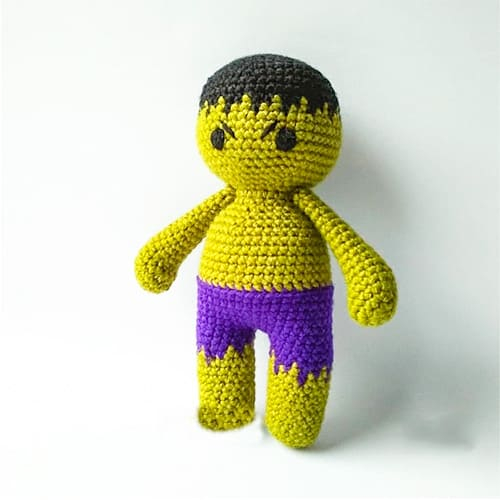 Hulk Crochet Doll Amigurumi Free PDF Pattern - Hulk Crochet Blanket Pattern
