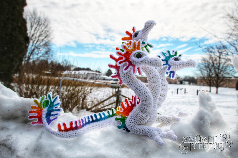 Hydra Three Headed Dragon Crochet Pattern - Hydra Blanket Crochet Pattern