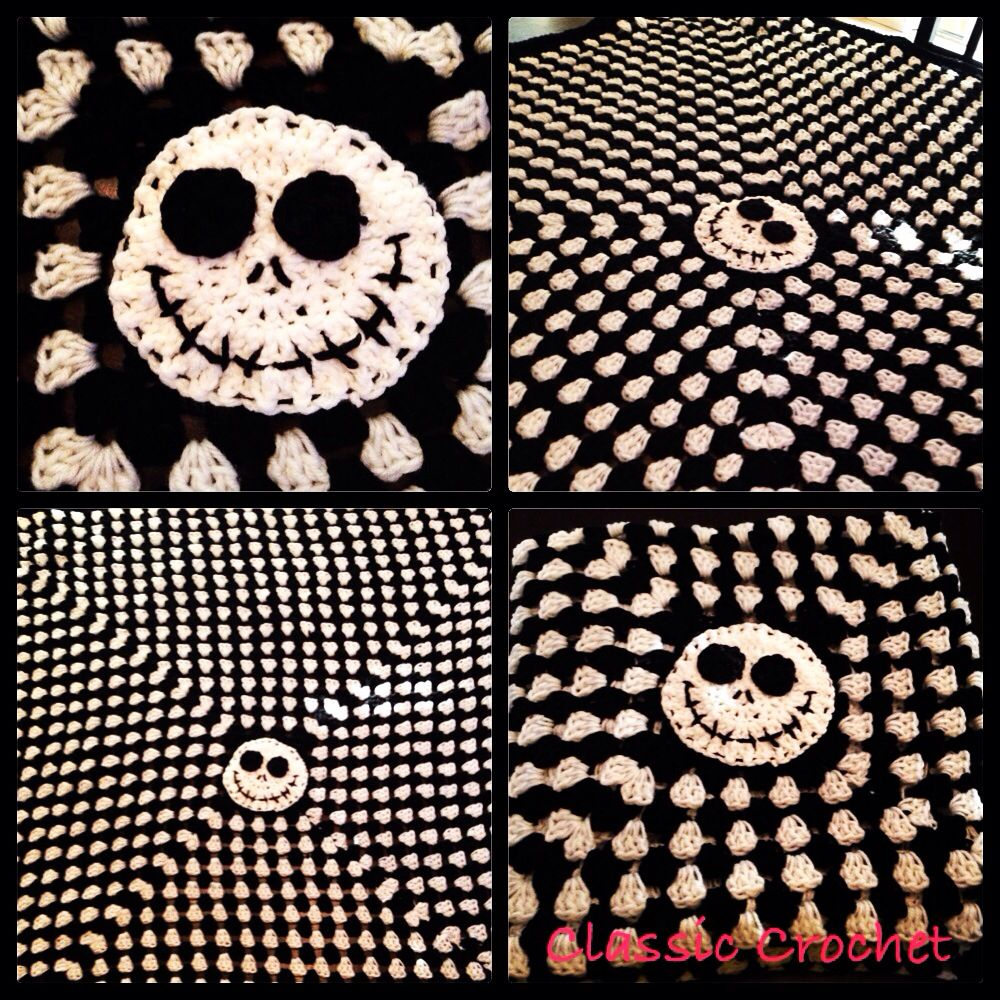 Jack Skellington Crochet Blanket Pattern - Jack Skellington Crochet Blanket Pattern