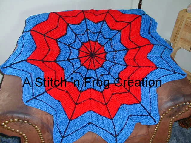 Juans Wild Things Free Spiderman Afgan Crochet Blanket Pattern - Free Crochet Spiderman Blanket Patterns