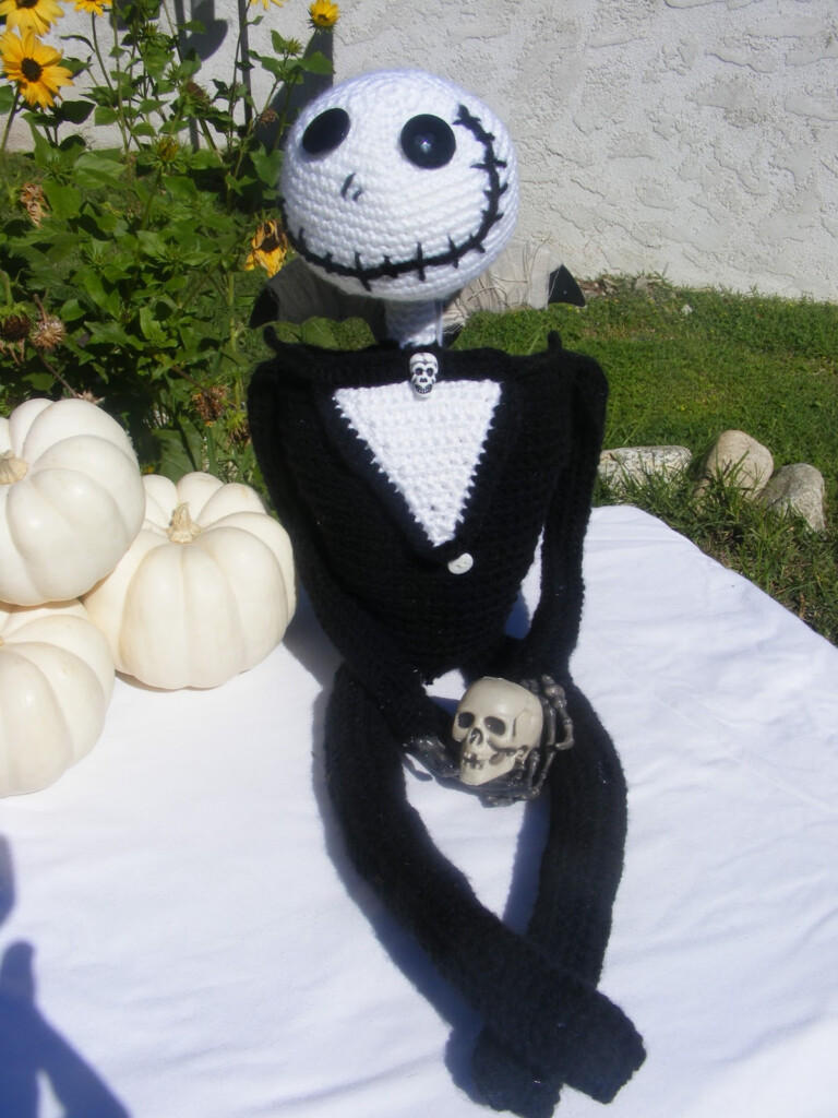 Lauries Crazy4crochet Jack Skellington Crochet Pattern - Jack Skellington Crochet Blanket Pattern