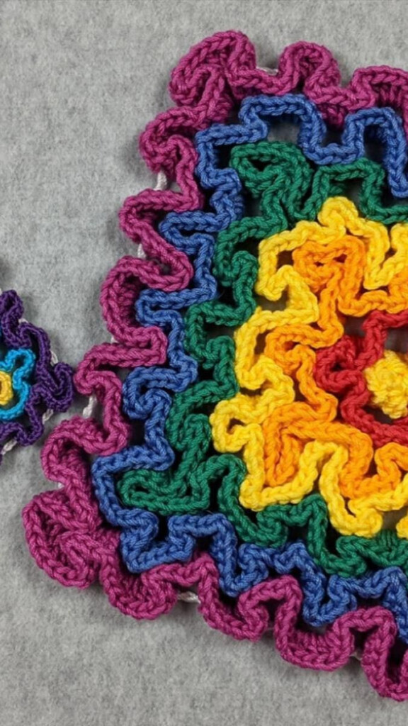 Learn To Do Wiggly Crochet Hot Pad And Coaster Crochet Pattern By Susan  - Wiggly Crochet Blanket Pattern