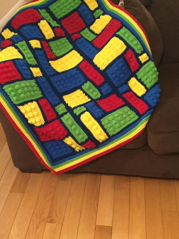 Lego Inspired Blanket Crochet Pattern - Pattern For Crochet Lego Blanket