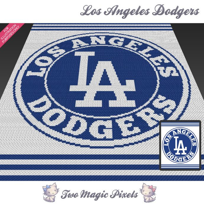 Los Angeles Dodgers Crochet Blanket Pattern - Dodgers Crochet Blanket Pattern