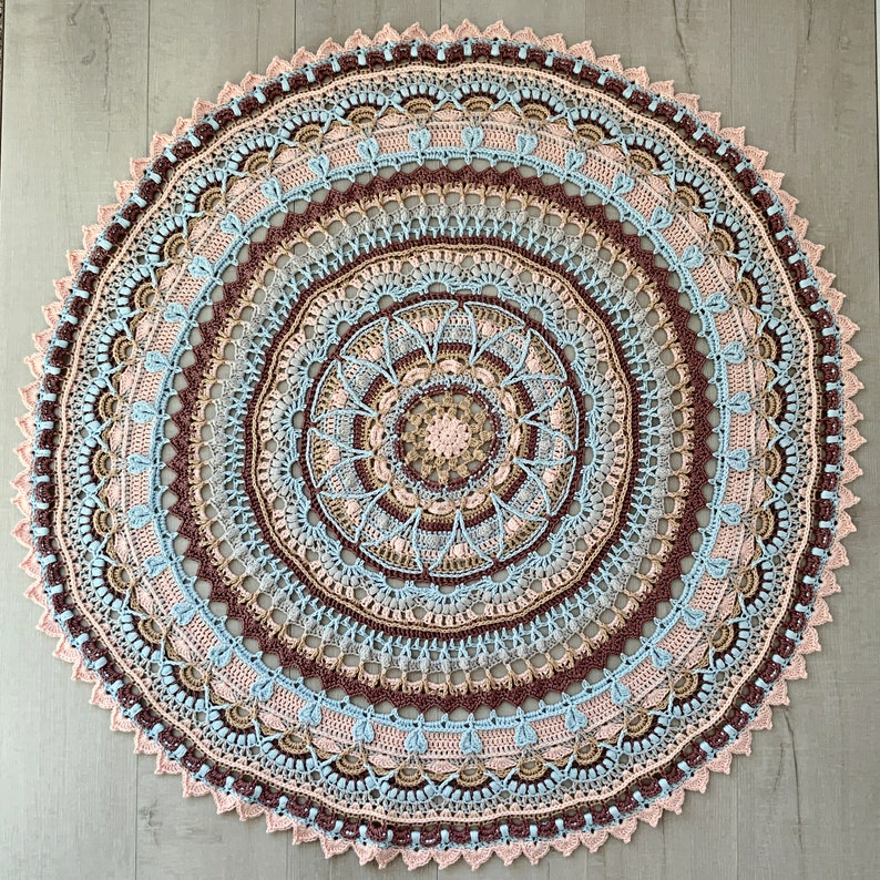 Mandala Blanket Crochet Pattern Crochet Mandala Pattern Etsy Australia - Mandala Blanket Crochet Pattern Free