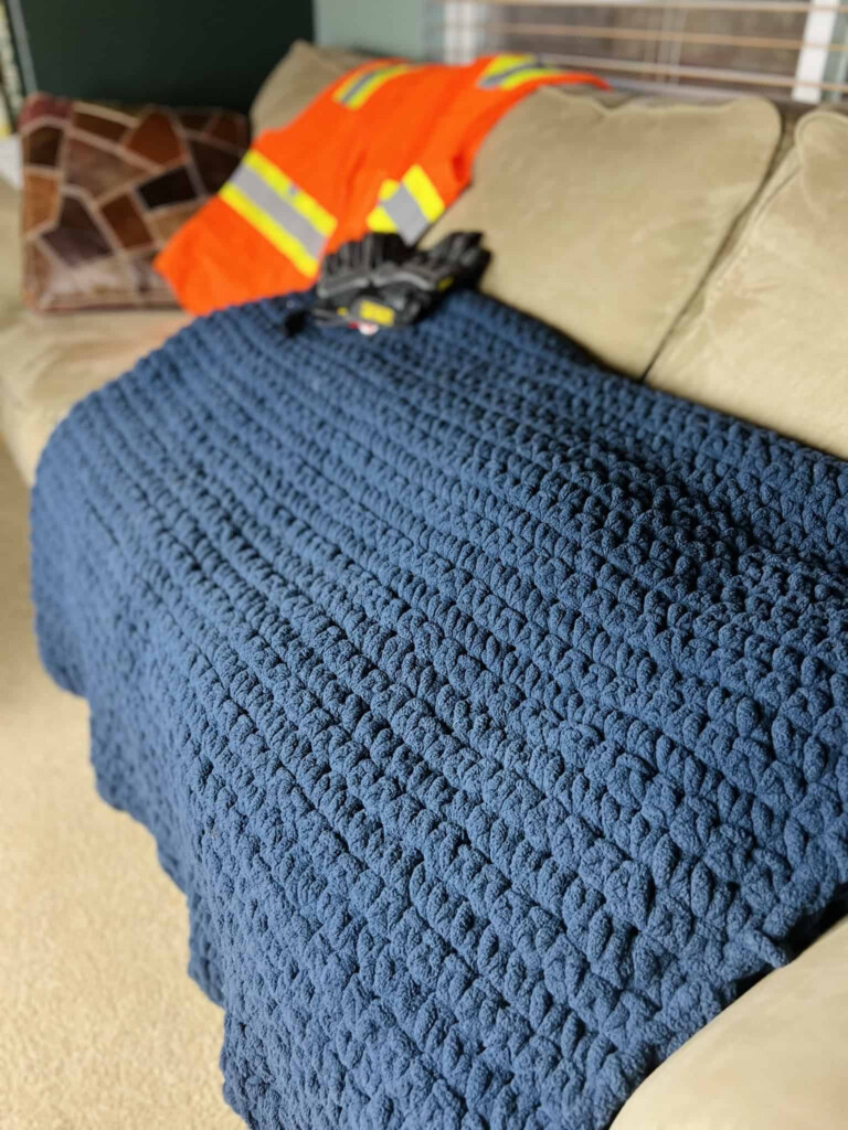 Men s Jumbo Crochet Blanket Pattern Free Easy  - Crochet Mens Blanket Patterns