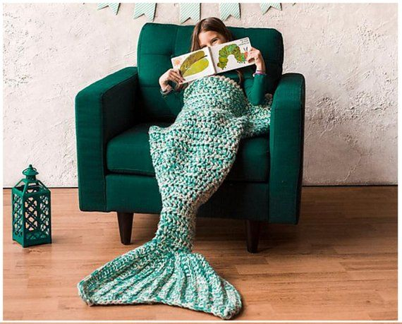 Mermaid Blanket Pattern Crochet Mermaid Blanket Crochet Mermaid Tail  - Mermaid Blanket Crochet Pattern Free
