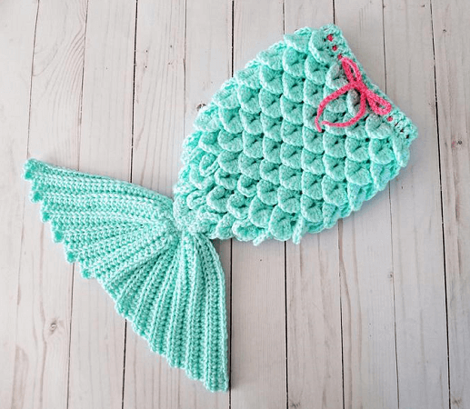 Mermaid Tail Baby Blanket Crochet Pattern - Crochet Mermaid Blanket Free Pattern