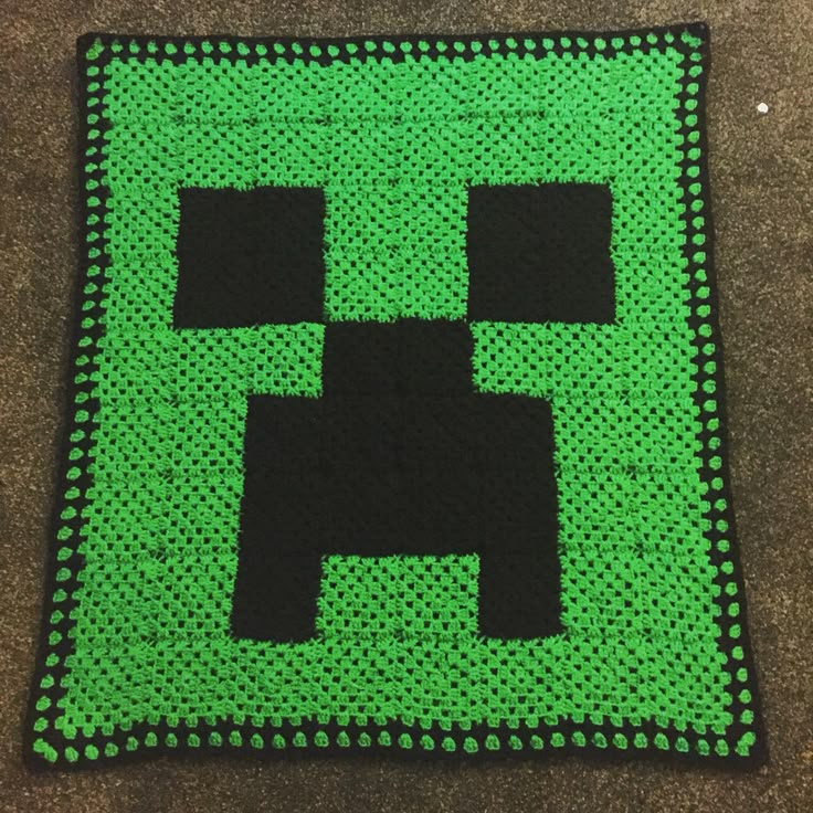 Minecraft Creeper Crochet Blanket Pattern Printable Templates Free - Free Minecraft Crochet Blanket Pattern